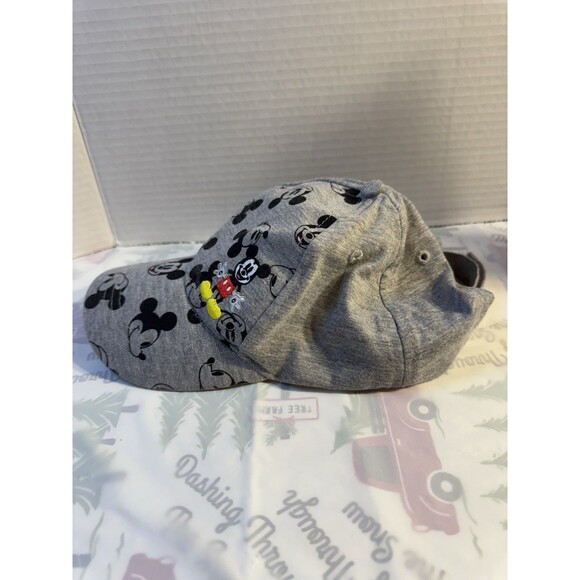 Disney Junior Mickey Mouse Grey Adjustable Baseball Cap 100% Cotton - Picture 2 of 9